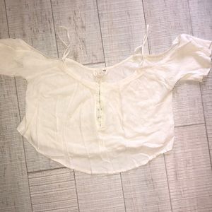 Off the shoulder crop top